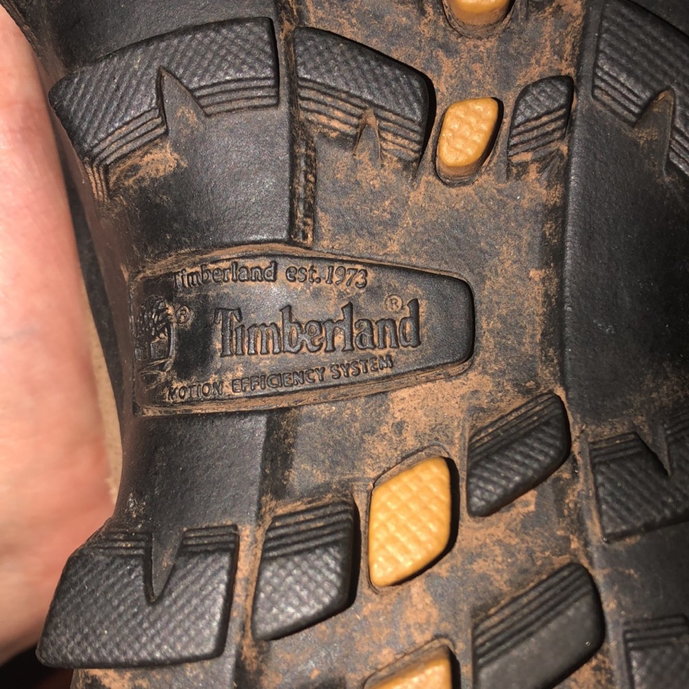 Timberland Steel Toe Lace Up Boots - Tan and Black - Picture 6 of 6